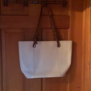 Michael Kors White Leather Purse
